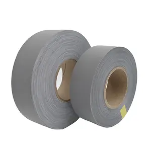 En20471 Class2 Zilveren Reflecterende Tape/ 100% Polyester Reflecterende Stof Tape Naaien Op T-Shirt, Jas, Vest