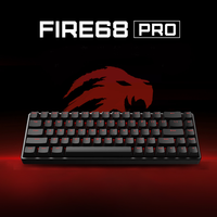 Clavier de jeu mécanique filaire Hot FGG Madlions FIRE 68 Series, clavier de jeu à commutation à chaud, clavier de jeu RGB à faible latence