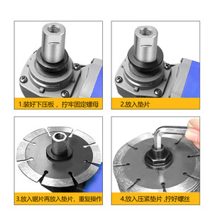 <b>Angle</b> <b>Grinder</b> To Grooving Machine Adapter Head Rubber Gear Core Accessory For Modification Parts - Product Image 3