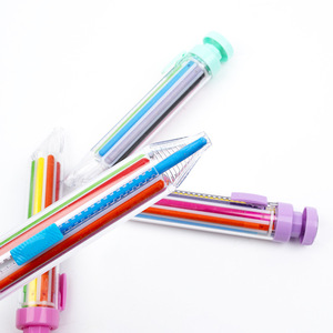 Fournitures de papeterie multifonction, stylo, recharge, cadeau pour enfants, 8 en 1, presse-<span class=keywords><strong>Action</strong></span>, <span class=keywords><strong>Crayon</strong></span> multicolore pour enfants - Product Image 2