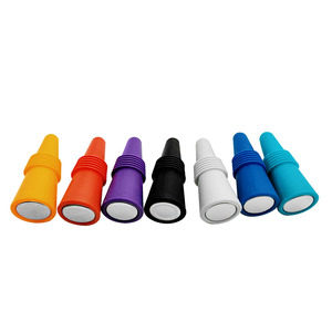 Silicone Wine Stopper Conical Vacuum Bottle Cap Kitchen Home Use Multicolor - Product Image 5