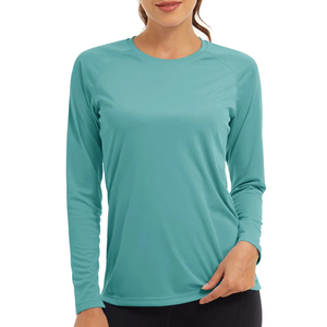 T-shirt à manches longues Slim Contour, coupe ajustée, coton premium, uni, pour femme, apparence moderne et féminine, indispensable. - Product Image 5