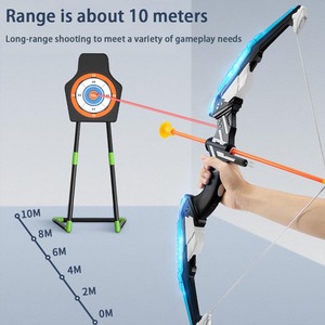 Jeu de simulation de tir à l'<span class=keywords><strong>arc</strong></span> à lumières LED Jouets d'extérieur pour enfants avec flèches à <span class=keywords><strong>ventouse</strong></span> Carquois Cibles debout - Product Image 3