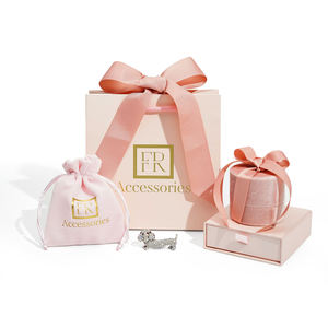 High Quality Bow Ribbon Square for Rings Pendants for Valentine's Day Gift Packaging Luxury <b>Velvet</b> Jewelry <b>Boxes</b> - Product Image 4