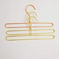 Cintres en métal doré rose de luxe personnalisés pour la maison chaussettes porte-serviettes pour enfants porte-serviettes direct d'usine pour armoire salle de bain