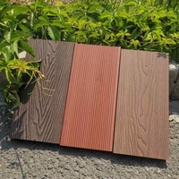 Plancher de terrasse en composite bois-plastique de haute qualité 132*20MM résistant aux UV, revêtement imperméable en WPC, gaufrage 3D