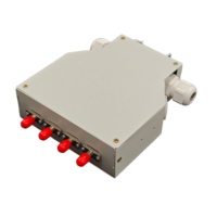 Boîtier de terminaison fibre optique 4 ports sur rail DIN, ST Multimode 4C, pour distribution FTTH dans armoire réseau