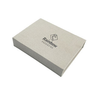 <span class=keywords><strong>Caja</strong></span> magnética de lino de lujo personalizada Cajas de regalo con tapa rígida que almacenan su cuaderno diario - Product Image 2