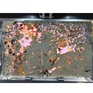 Marbre translucide naturel, pierre de luxe, décoration intérieure, fond de mur, sol poli pour villa, hôtel - Product Image 1