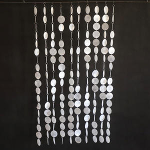 LANJO Lámina de Concha de Mica para Decoración de Techo de 5cm, Campanilla de Viento Circular de Concha Natural, Instalación Romántica con Luz - Product Image 6