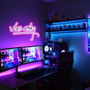 Luci al Neon alimentate da USB da Vice città segno a LED rosa per soggiorno camera da letto uomo zona giochi in grotta per Bar Sleep - Product Image 6