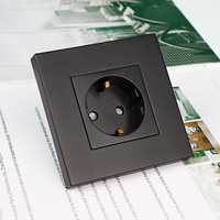 Prise murale mécanique intelligente JIMEIDA 16A pour maison connectée, compatible UE, avec cadre PC, pour Allemagne