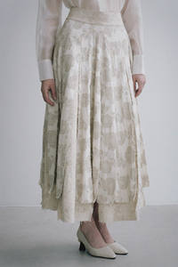 High Fashion Elegant Women's A-Line <b>Maxi</b> <b>Skirt</b> High Waist Breathable High Quality Cotton Linen <b>Pleat</b> Decoration Empire ODM - Product Image 3