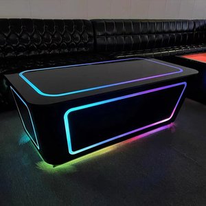 Mesa de Centro KTV con Logotipo Personalizado, Mesa de Vidrio Templado con Iluminación LED para Discoteca - Product Image 3