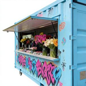 Contenedor Integrado Multifuncional para Exteriores, Transpirable, para Cafetería, Bar, Restaurante, Remolque de Cocina Móvil, Equipo - Product Image 1