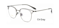Vision Plus ISO9000 Lunettes de vue écologiques en titane unisexe vintage à monture intégrale grises tendance pour un usage quotidien Protection des yeux