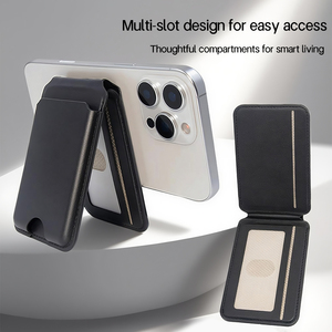 Portefeuille magnétique de luxe personnalisé en cuir PU avec support de carte pour téléphone MagSafe compatible Apple Find My - Product Image 6