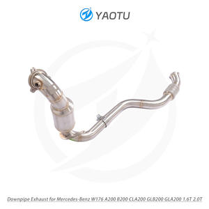 Выпускной коллектор YT Free Flow с трехкомпонентным каталитическим нейтрализатором, подходящий для Mercedes-Benz W176 A200 B200 CLA200 GLB200 GLA200 1.6T 2.0T - Product Image 5