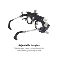 Professional Optometry Trial Frame Set Adjustable PD 48-80mm Lightweight Aluminum Alloy for Eye Clinic & Optical Shop AF-4880A