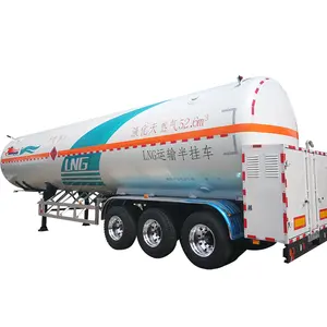 Chinese suppliers cheep price CO2 LNG CNG Tanker Trailer with High Quality for sale