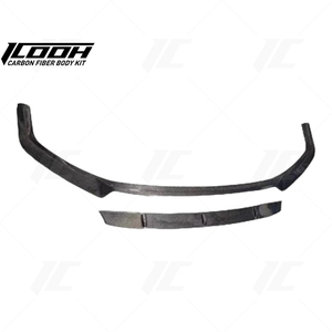 ICOOHH Racing <span class=keywords><strong>ABT</strong></span> Style Kit de carrosserie en Fiber de carbone séparateur de lèvre de pare-chocs avant pour Audi A7 S7 2019-2021 nouvel état - Product Image 1