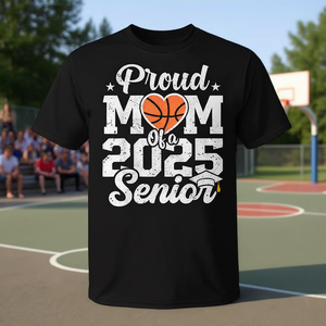 Camiseta de baloncesto para adultos 2025 con la inscripción Proud Mom Of A - Product Image 3