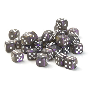 Dados Acrílicos de Alta Calidad, Redondos, con Esquinas Redondeadas, de 6 Caras, 12mm, con Purpurina y Cristal de Perla, al por Mayor - Product Image 4