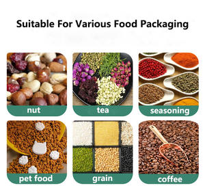 Bolsas de Embalaje de Café Doypack con Fondo Plano y Cierre de Cremallera, Impresas Personalizadas, de 1 kg y 250 g, de Papel de Aluminio, <span class=keywords><strong>sin</strong></span> Válvula, 8 oz - Product Image 5