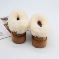 Bottes pour filles antidérapantes, imperméables, en daim synthétique, doublure en peluche, recyclables, tendance 2024, plateforme mi-mollet, bottes de neige chaudes