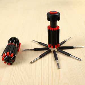 8 in 1 Foldable <b>Screwdriver</b> <b>Set</b> with LED Flashlight Portable Foldable <b>Precision</b> Repair Kit for Home, Car & DIY - Product Image 2