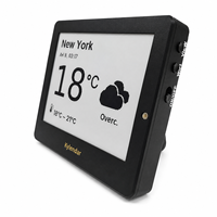 Reloj Inteligente Kylendar Mini de 4.2 Pulgadas con Pantalla de Tinta Electrónica para Mesita de Noche, Calendario Meteorológico, Hora, Fecha y Pronóstico Matutino
