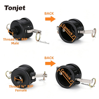 Adaptateur de raccordement BSP mâle 3/4 pouce BSP mâle X Camlock femelle 2 pouces pour système de connexion de valve de réservoir IBC usage intensif