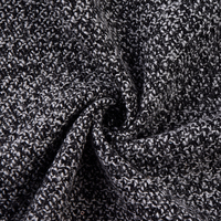 Tissu en laine mélangée tissée respirant et léger à carreaux en tweed pour vestes d'extérieur pour filles et femmes