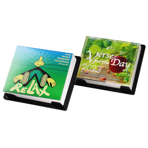 2023 tùy chỉnh in ấn dễ dàng hàng ngày xé bàn lịch với nhựa nạc trở lại đứng - Product Image 1