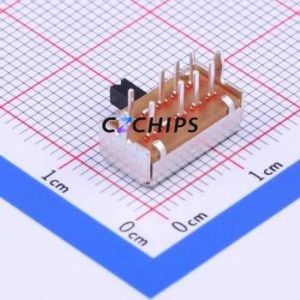 OS203011MA2QP1 Slide Switch Through hole Component (THT) Switch Double Pole Three Throw Rectangle Pin Header PC Pin 10.6mm - Product Image 2