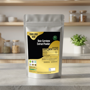 Extrait de bêta-carotène en poudre 400 mg, qualité alimentaire, extraction par solvant, extrait de plante à base de plantes, emballé sous vide - Product Image 3