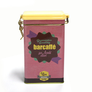 Récipient rectangulaire de boîtes de stockage de thé de café de Matcha grand avec le couvercle fermé en métal hermétique peut boîte - Product Image 1