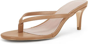 Kadın lüks moda yüksek topuklu zarif Dressy rahat topuklu sandalet, çok yönlü pompalar ve katırlar için parti düğün akşam yaz - Product Image 5