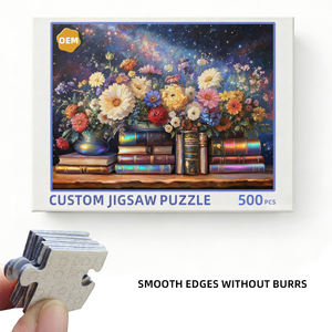 Fabrication de puzzles personnalisés à thème floral, <span class=keywords><strong>1000</strong></span> <span class=keywords><strong>pièces</strong></span>, pour adultes - Product Image 3