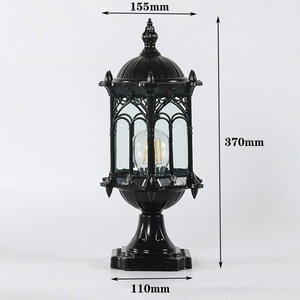 Outdoor Wall Mount Brass <b>Lantern</b> Light LED 3500K Warm White <b>Solar</b> <b>Powered</b> 10-Year Warranty Waterproof Tempered Glass Diffuser - Product Image 5