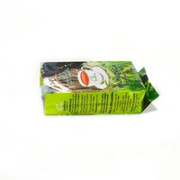 Sachet d'emballage personnalisé à soufflet latéral et soudure dorsale pour thé au citron et snacks, en plastique