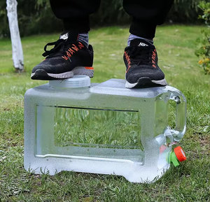 10/15/20L Thickened <b>Plastic</b> Transparent Outdoor Camping Water tank <b>Large</b> Water <b>Storage</b> <b>Container</b> with Faucet Water Storagebucket - Product Image 3