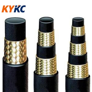 สายยางสีดำคุณภาพสูงสำหรับงานอุตสาหกรรม ทน<span class=keywords><strong>น</strong></span>้ำมั<span class=keywords><strong>น</strong></span> ผิวเรียบ ท่อไฮดรอลิกแบบถักชั้<span class=keywords><strong>น</strong></span>เดียว ขายส่ง - Product Image 6