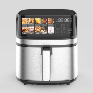 New Factory Air Fryer 6L 7L 8L 12L Oil Free Deep Digital <b>Control</b> Rapid Stainless Steel Smart Air Stainless Steel Air Fryer New F - Product Image 3