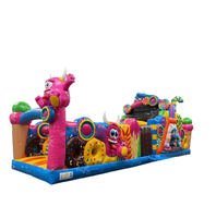 Parcours d'obstacles gonflable commercial Monstre Sucré, Aire de jeux gonflable pour enfants pour événements et locations de fêtes