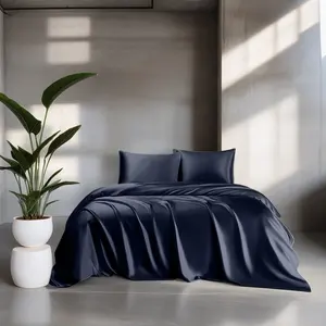 King Full Size Luxury Silk Bedding Set