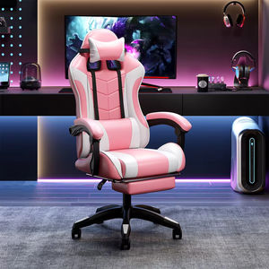 Kursi Gaming Kulit Sintetis Bantalan Busa Kepadatan Tinggi Desain Ergonomis Pengangkat Gas 2-Tahap Memastikan Kenyamanan untuk Sesi Bermain yang Lama - Product Image 3