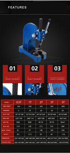 AP-3 Main Presse À Poinçonner Manuelle 38*38*440 490*230*600 46*33*55 Fournis Thorpmct 460*200 Normal 1 an Multifonctionnel 30 - Product Image 3