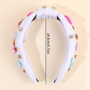 CN-Bandeau à strass scintillant en tissu avec nœud papillon, pour femmes et filles - Product Image 3