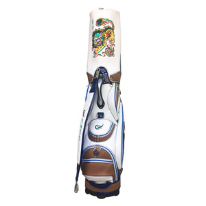 Bolsa de Golf/Estuche para Palos/Bolsa de Viaje de Cuero Personalizada de Alta Gama para Hombre, Estilo Asiático con Diseño de Danza del León, Impermeable y Resistente a los Arañazos - Product Image 4